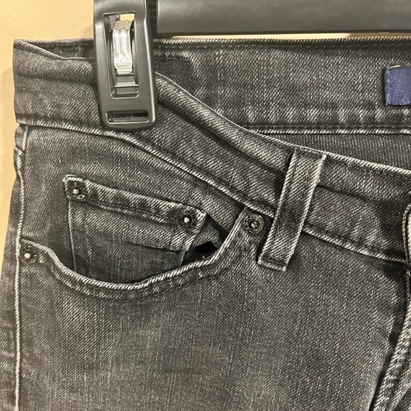 Levi’s too superlow 524 Skinny Black Denim Jeans Size 5M Y2K Retro Grunge - Picture 13 of 14